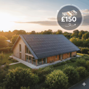 image showing £150 solar referral scheme