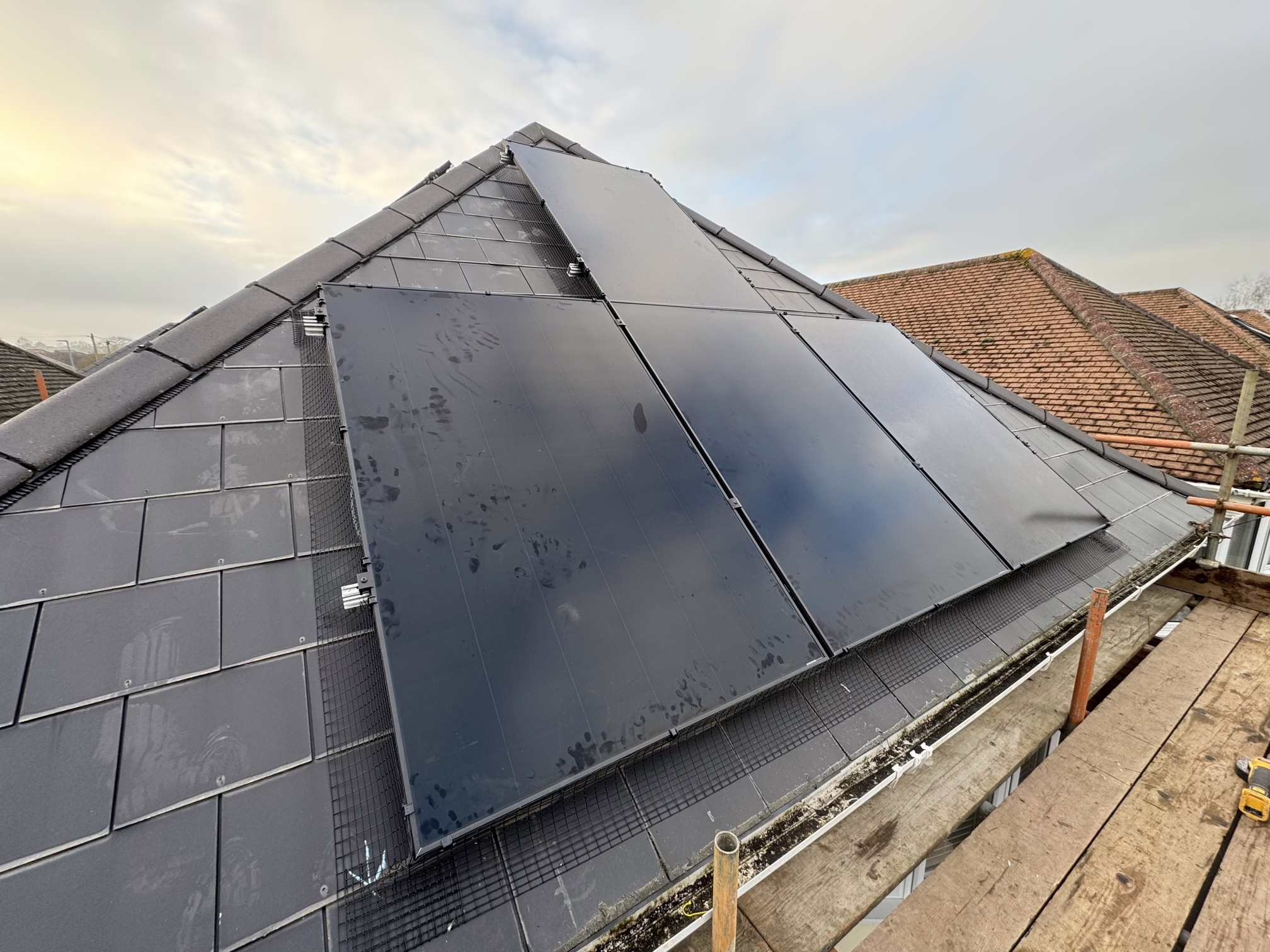 Bournemouth Solar Installation in progress on residential roof